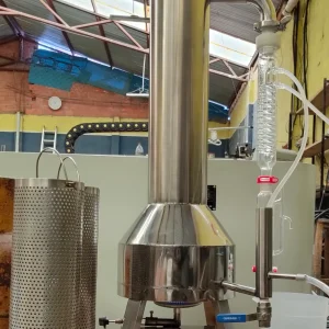 Destilador de Aceites Esenciales por arrastre de vapor a gas
